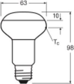 Immagine prodotto Ledvance Lampada a LED con riflettore (E27, 4.90 W, 345 lm, 1 x, G)