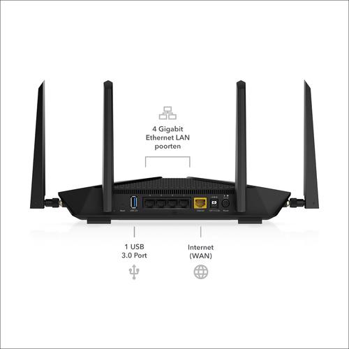 Actual product image Netgear RAX43 Nighthawk AX5 5-Stream AX4200