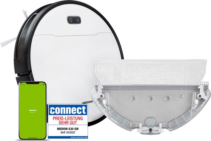 Actual product image Medion Robot vacuum cleaner with wiping function