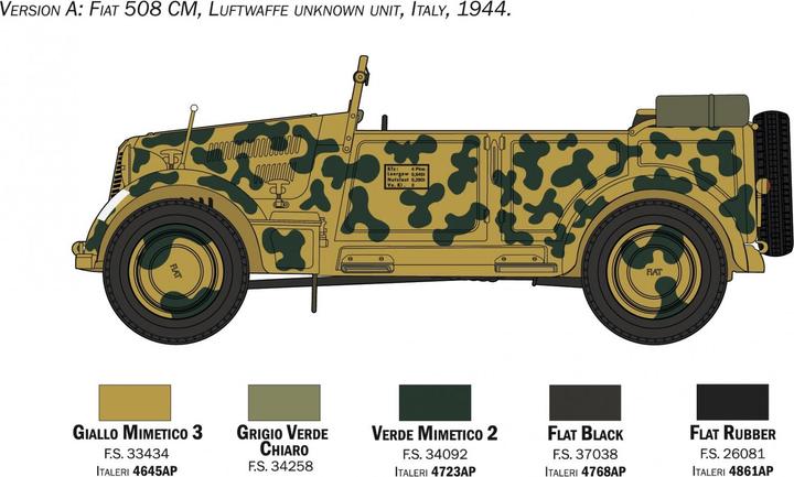 Actual product image 1:35 Fiat 508 CM Coloniale w. Fig.