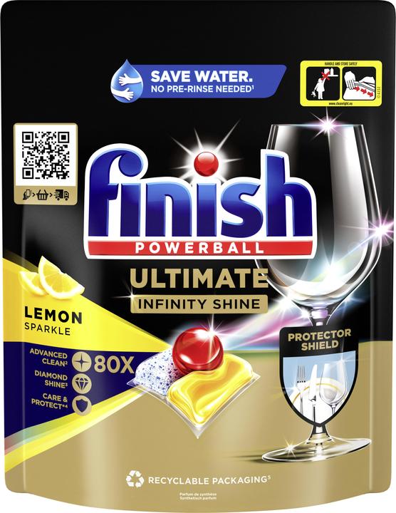 Finish Ultimate Infinity Shine Lemon (Tabletten, 80 Waschgänge)