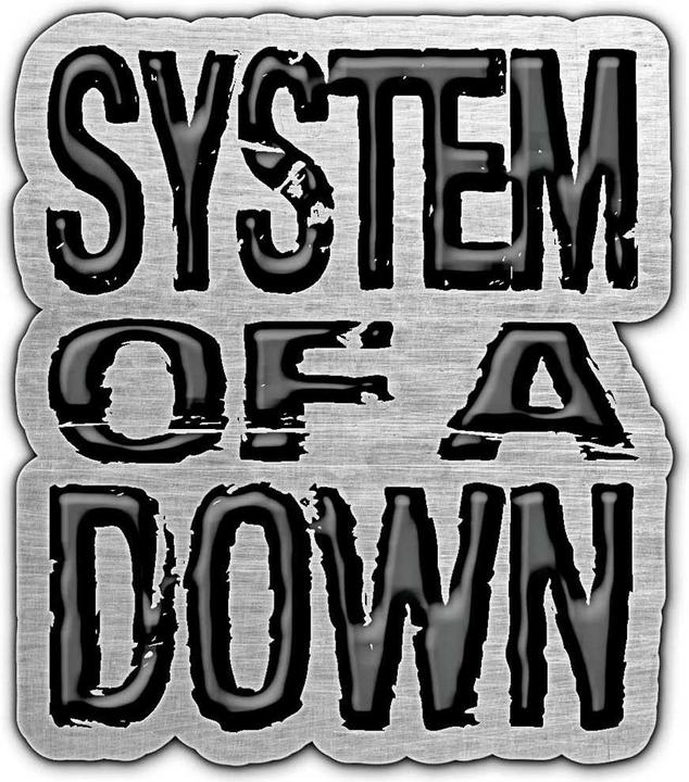 Actual product image System Of A Down Logo Badge