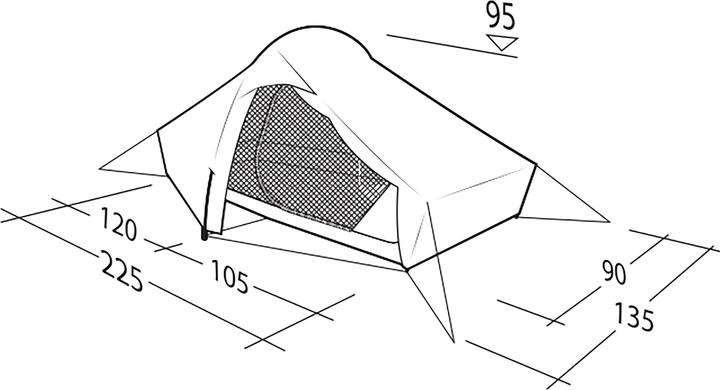 Produktbild Robens Chaser 1 LW (Kuppelzelt, 1.25 kg, 1 Person)
