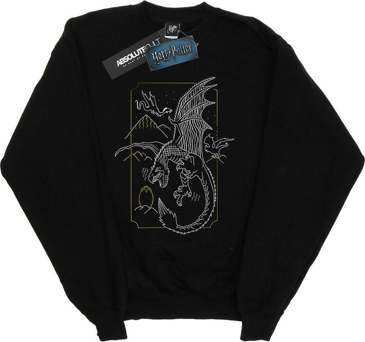 Dragon Line Art Sweatshirt Mädchen