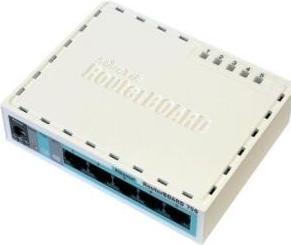 Actual product image MikroTik RB750R2 hEX Lite: 5 port router
