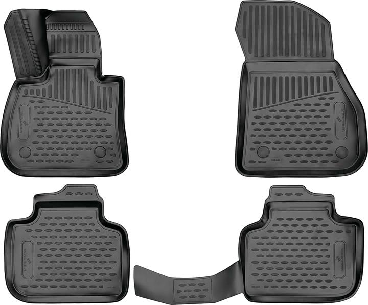 Walser Fumatten passengenau Auto Gummimatten XTR für BMW X1 (F48) 11/2014-Heute (2 front mats + 2 rear mats)