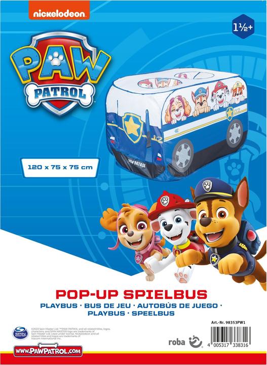 Produktbild Roba Pop Up Spielbus Paw Patrol