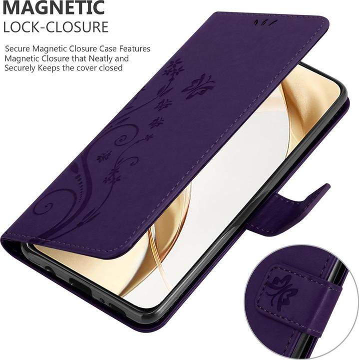 Produktbild Cadorabo Hülle für Honor 200 mit Blumen Muster (Honor 200 Pro)