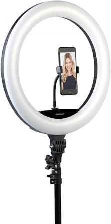 Produktbild Somikon XL-LED-Ringlicht mit Smartphone-Halter (Ringleuchte)
