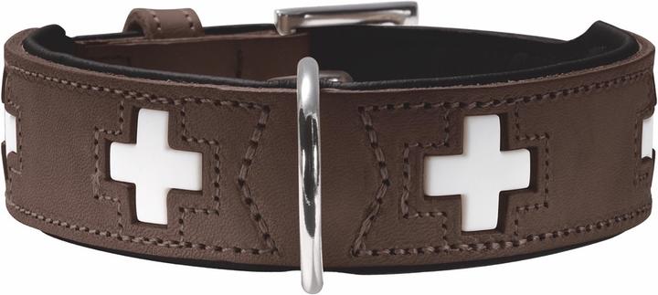 Actual product image Hunter Collar Swiss genuine leather (L, Dog, Dog sport)