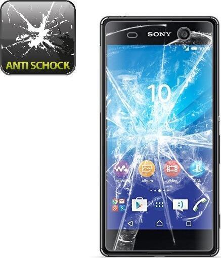 Produktbild Protectorking 4x Panzerfolie Anti-Shock HD Klar (4 Stück, Sony Xperia M5)