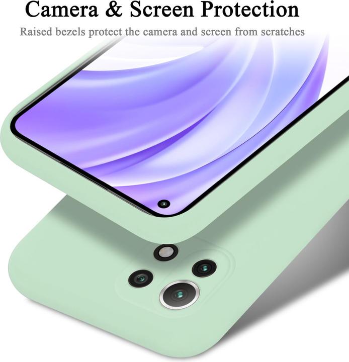Actual product image Cadorabo TPU Liquid Silicone Case Cover for Xiaomi Mi 11 LITE (4G / 5G) / 11 LITE NE (Xiaomi Mi 11 Lite, Xiaomi Mi 11 Lite 5G, Xiaomi 11 Lite 5G NE)