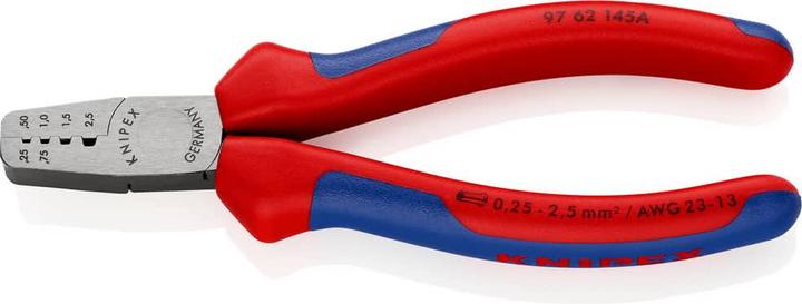 Actual product image Knipex Crimping Pliers for wire ferrules (145 mm)