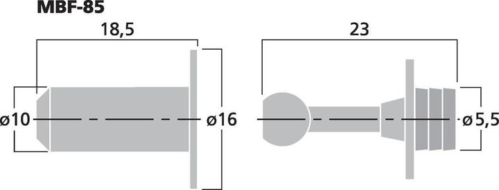 Image du produit Monacor Set de chevilles pour cadre LS, 8 pièces