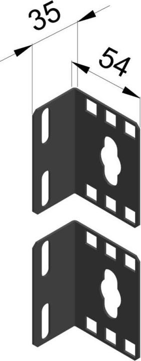 Actual product image Enoc Mounting bracket 1U vertical EPVB X1-S - Rack accessories