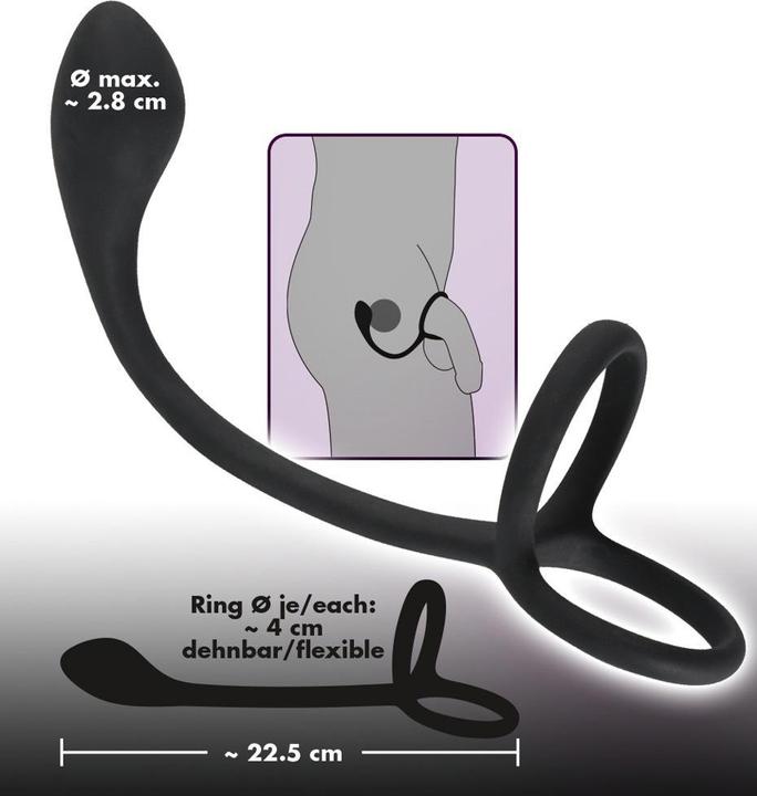 Image du produit Black Velvets Cock & Ball (4 cm)
