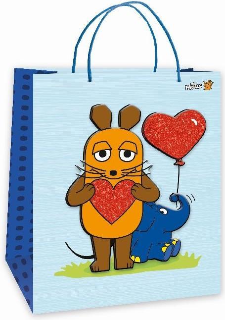 Produktbild Geschenktragetasche 3D gross Maus und Elefant (Geschenktüte)