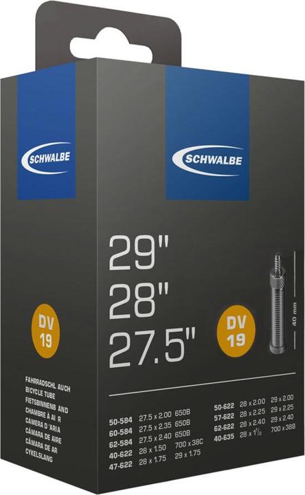 Actual product image Schwalbe Sv19 (Presta (SV), 27.5", 28", 29", 40 mm)