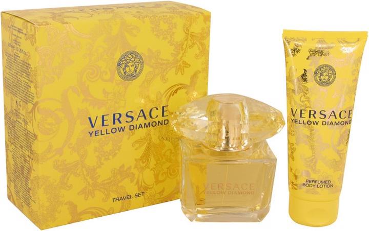 Actual product image Versace Yellow Diamond by Gift Set -- 3 oz Eau de Toilette Spray + 3.4 oz Body lotion (Fragrance set)