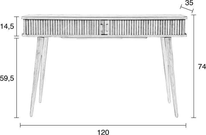 Immagine prodotto Zuiver Barbier (120 x 35 x 74 cm)