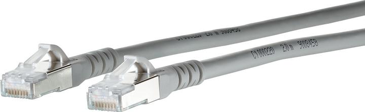Produktbild Metz Connect 1308450233-E Netzwerkkabel 0,2 m Cat6a SF/UTP (S-FTP) Grau (S/FTP, CAT6a, 0.20 m)