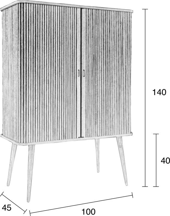 Actual product image Zuiver Barbier (100 x 45 x 140 cm)