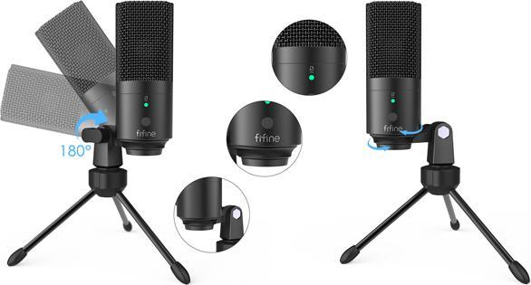 Immagine prodotto Fifine Microfono a condensatore USB in metallo
