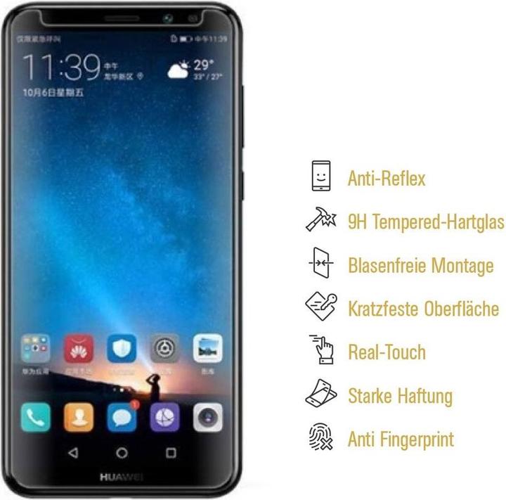Produktbild Protectorking 2x Echtes Tempered 9H Panzerhartglas Matt Entspiegelt (2 Stück, Huawei Mate 10 Lite)