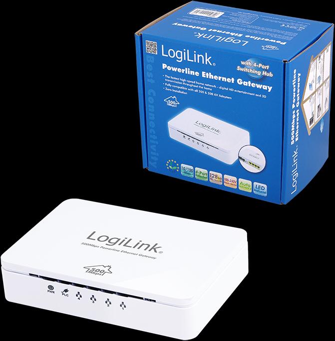 Actual product image LogiLink Homeplug Ethernet Gateway (500 Mbit/s)