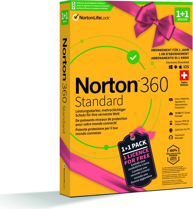 Actual product image Norton 360 Standard (2 User, 12 months)