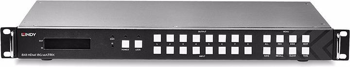 Actual product image Lindy 8x8 HDMI 18G Matrix with Video Wall Scaling