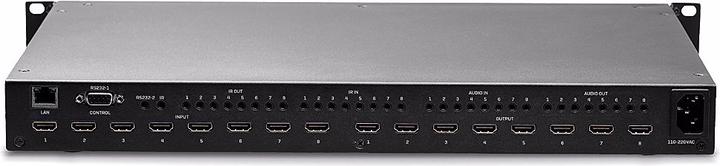 Actual product image Lindy 8x8 HDMI 18G Matrix with Video Wall Scaling