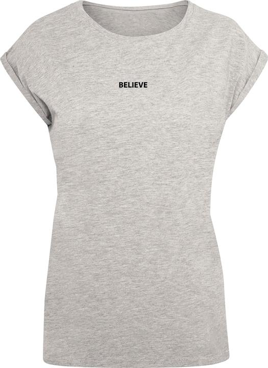 Actual product image Merchcode Ladies Believe Front Extended Shoulder Tee - 112631 (XL)
