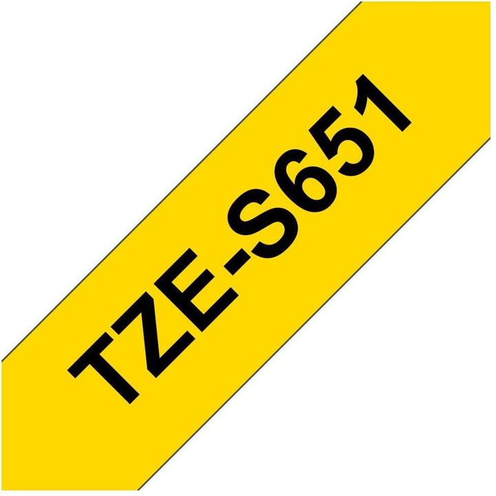 Produktbild Brother TZe-S651 (2.40 cm, Gelb)
