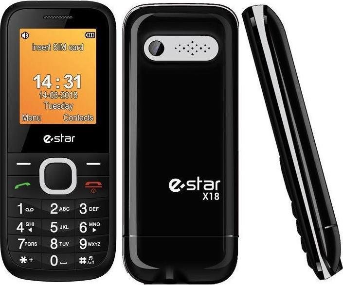 Productafbeelding Estar Feature Phone X18 Sidabrinis Dual SIM (1.77", 2G)