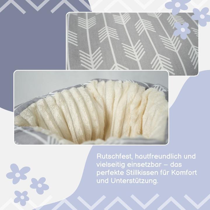 Produktbild Hermex Baby-Stillkissen Lagerungskissen Arm-Stützkissen Lagerungsrolle Entlastungspolster (26.50 cm)