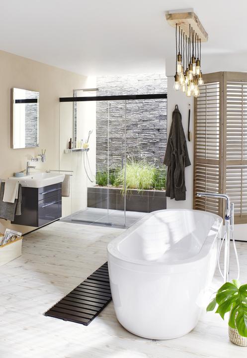 Produktbild Koralle T200 freistehende Badewanne Oval mit angeformter Schürze, 1800x800mm, Überlauf vorne, mit (184 cm, 80 cm)