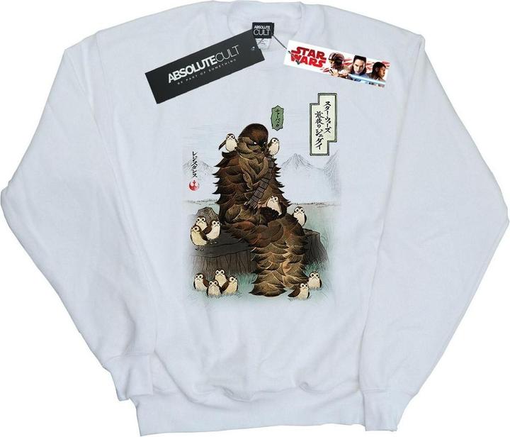 Star Wars The Last Jedi Japanese Chewbacca Porgs Sweatshirt (L)