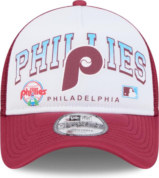 Actual product image New Era A-Frame Mesh Trucker Cap RETRO Philadelphia Phillies