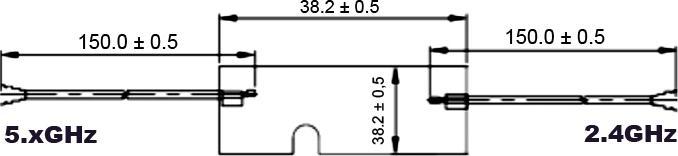 Actual product image Delock Twin antenna