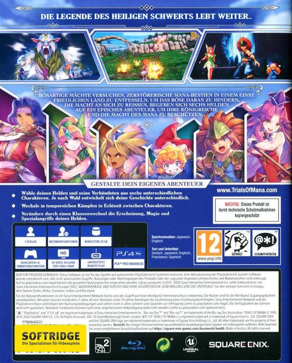 Immagine prodotto Square Enix Prove di Mana (PS4, DE)
