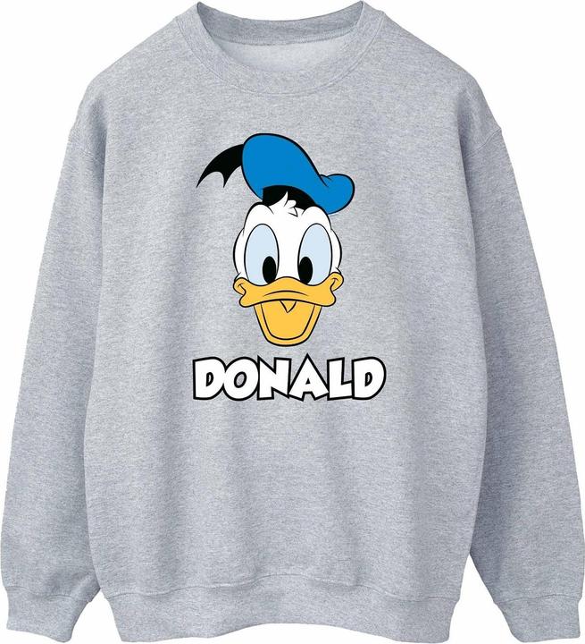 Disney Mens Donald Duck Face Sweatshirt