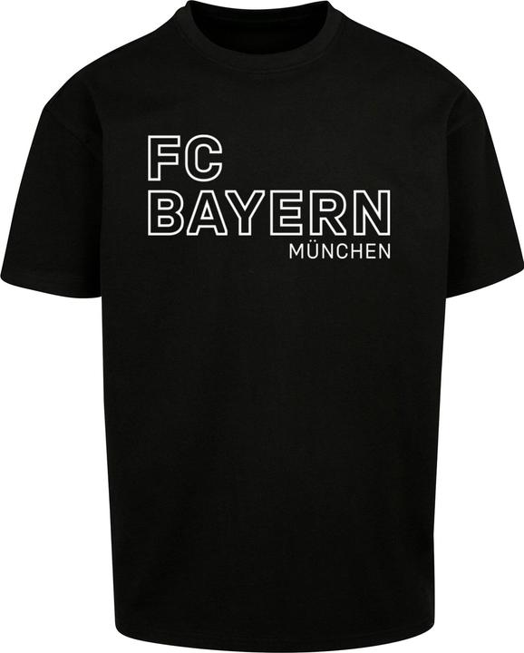 FC Bayern München Logo Vertical Heavy Oversized Tee - 115359 (L)