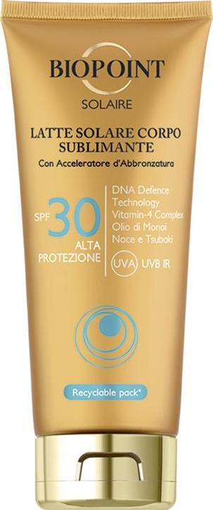 Immagine prodotto Biopoint Latte corpo sublimante SPF30 200ml (Latte solare, SPF 30, 200 ml)