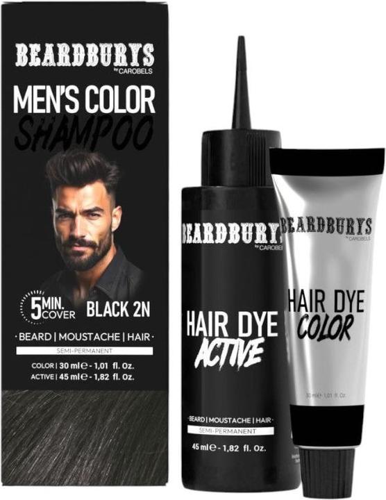 Actual product image Beardburys Color Shampoo 2N Black (Liquid shampoo)
