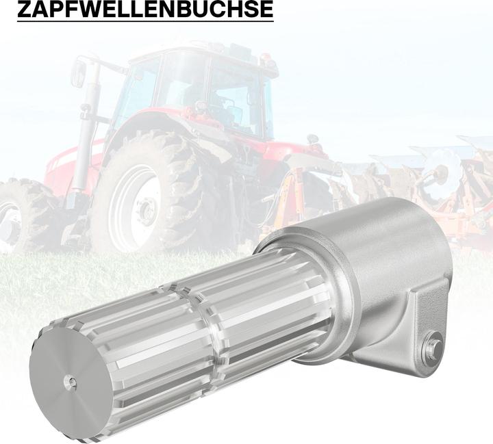 Produktbild Wiltec Zapfwelle 175mm Buchse Keilwellenaufnahme 8-32x38x6 f. Ausgangswelle 1 3/4" Z20 (Traktorzubehör)