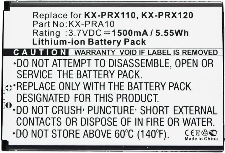 Image du produit Panasonic Batterie KX-PRX110 Batterie KX-PRX150, KX-PRA10, KX-PRA10EX, KX-PRX110, KX-PRX120, KX-PRX150