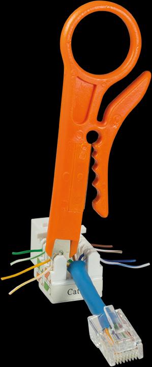 Produktbild LogiLink LSA Anlegewerkzeug mit Abisolierfunktion (90 mm)