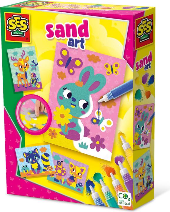 Actual product image Ses Creative Coloured sand art - Forest animals