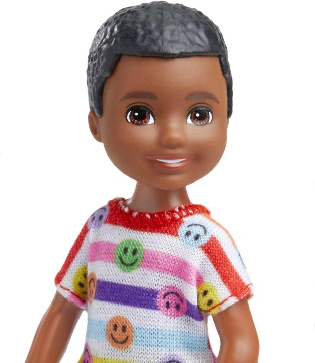 Image du produit Barbie Poupée garçon en t-shirt smiley rayé